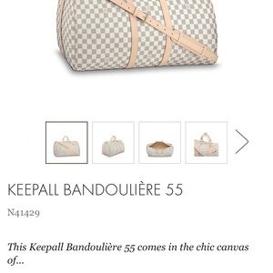 KEEPALL BANDOULIÈRE 55/ Louis Vuitton duffle bag
